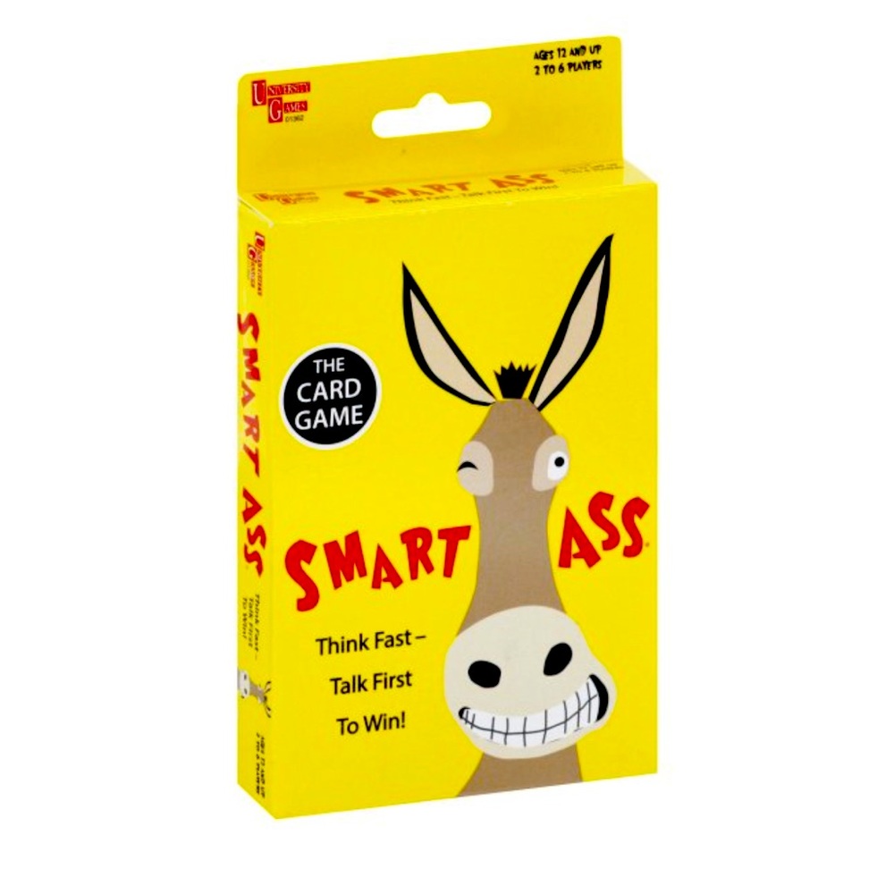 Smart Ass Tuck Box Card Game, by University Games